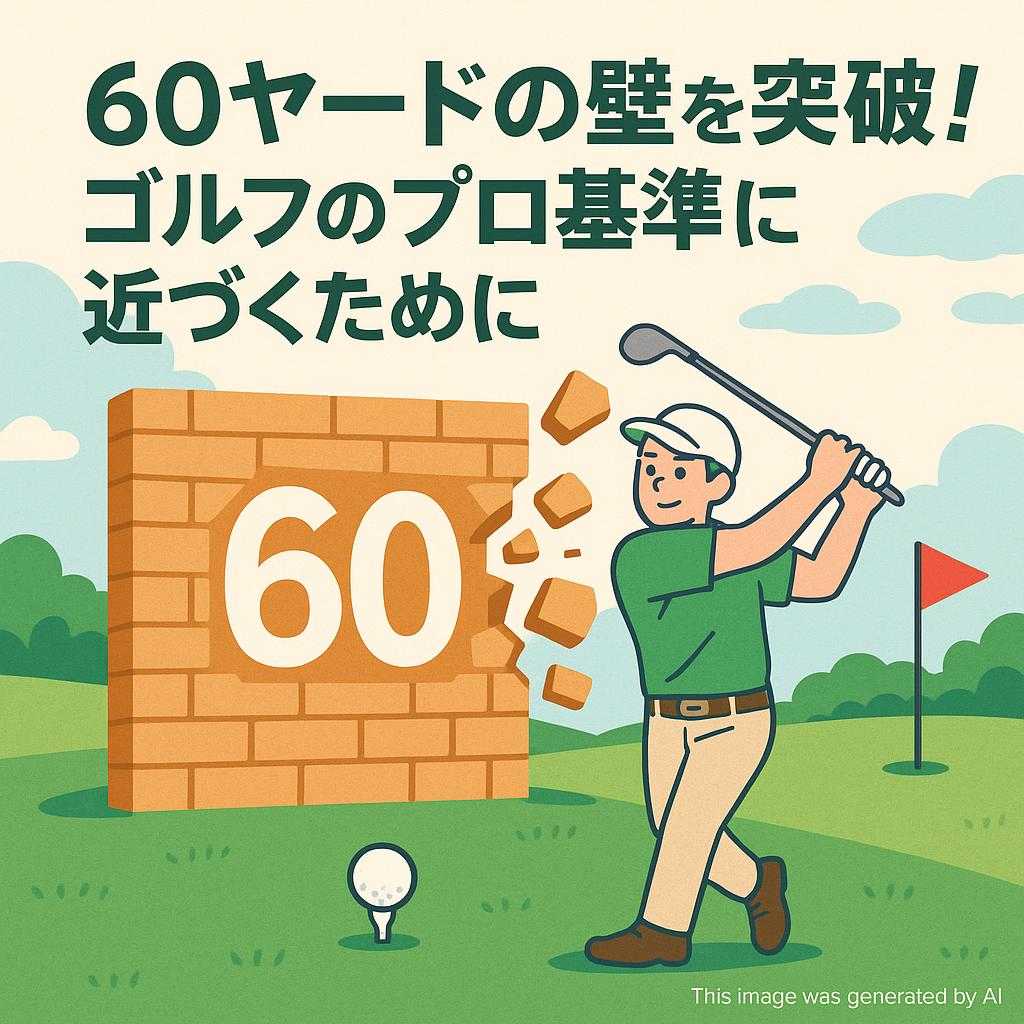 60ヤードの壁を突破！ゴルフのプロ基準に近づくために