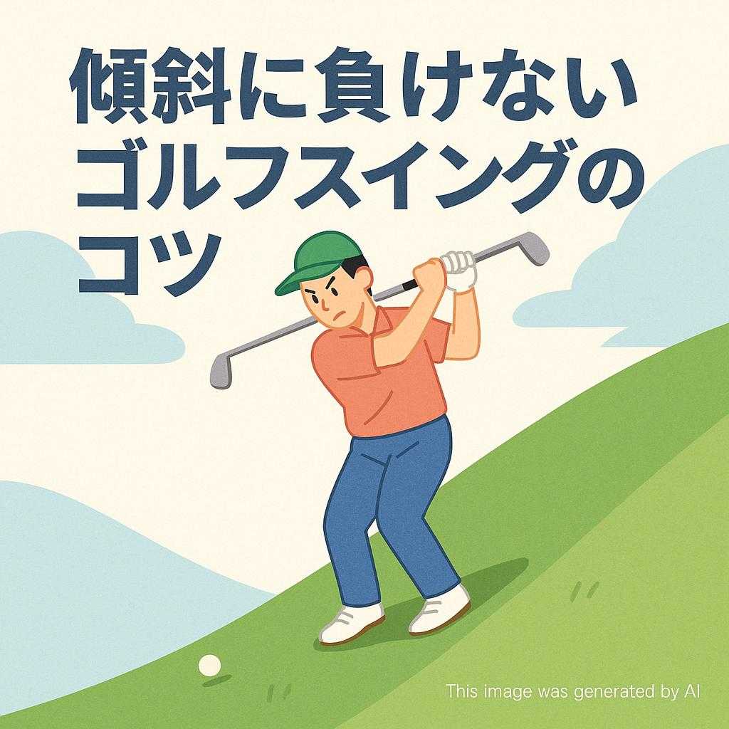 傾斜に負けないゴルフスイングのコツ