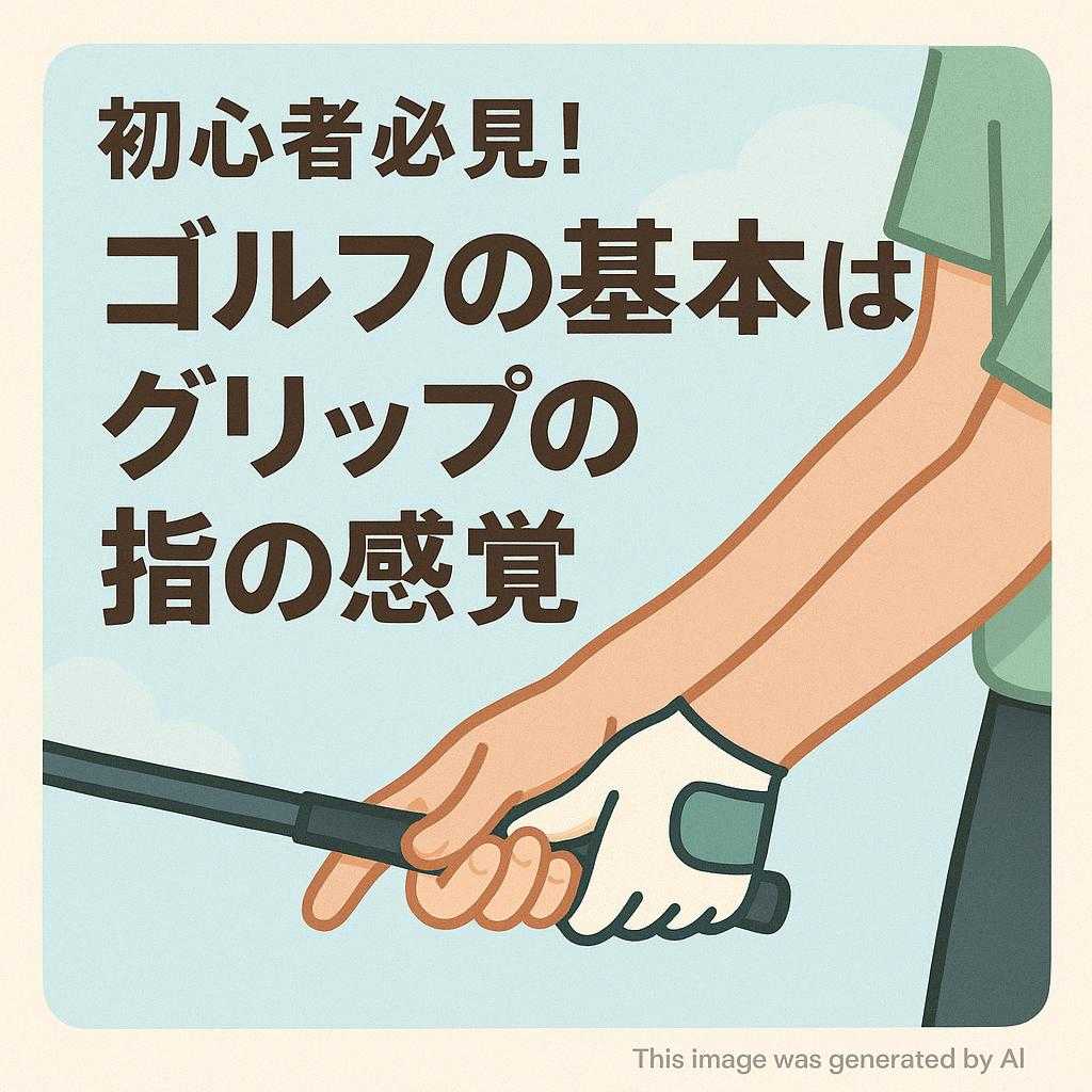 初心者必見！ゴルフの基本はグリップの指の感覚