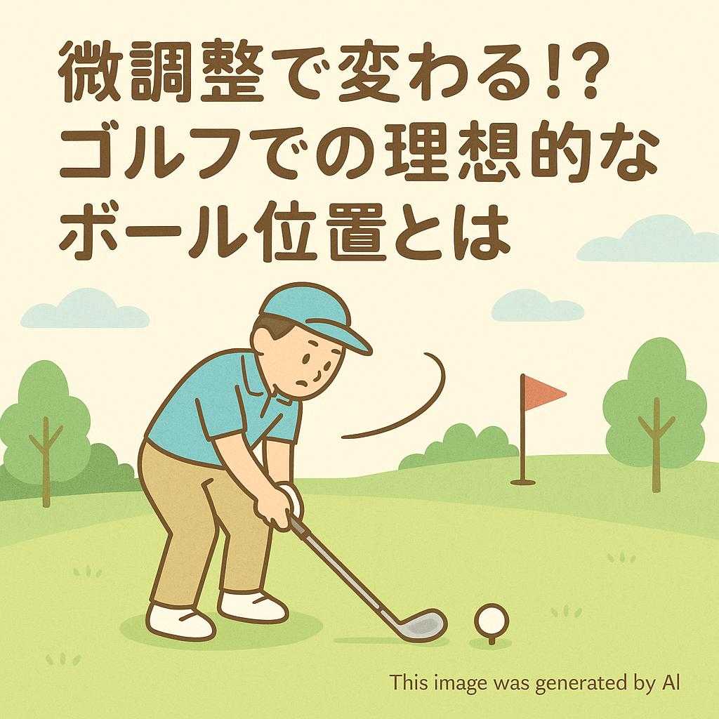 微調整で変わる！？ゴルフでの理想的なボール位置とは