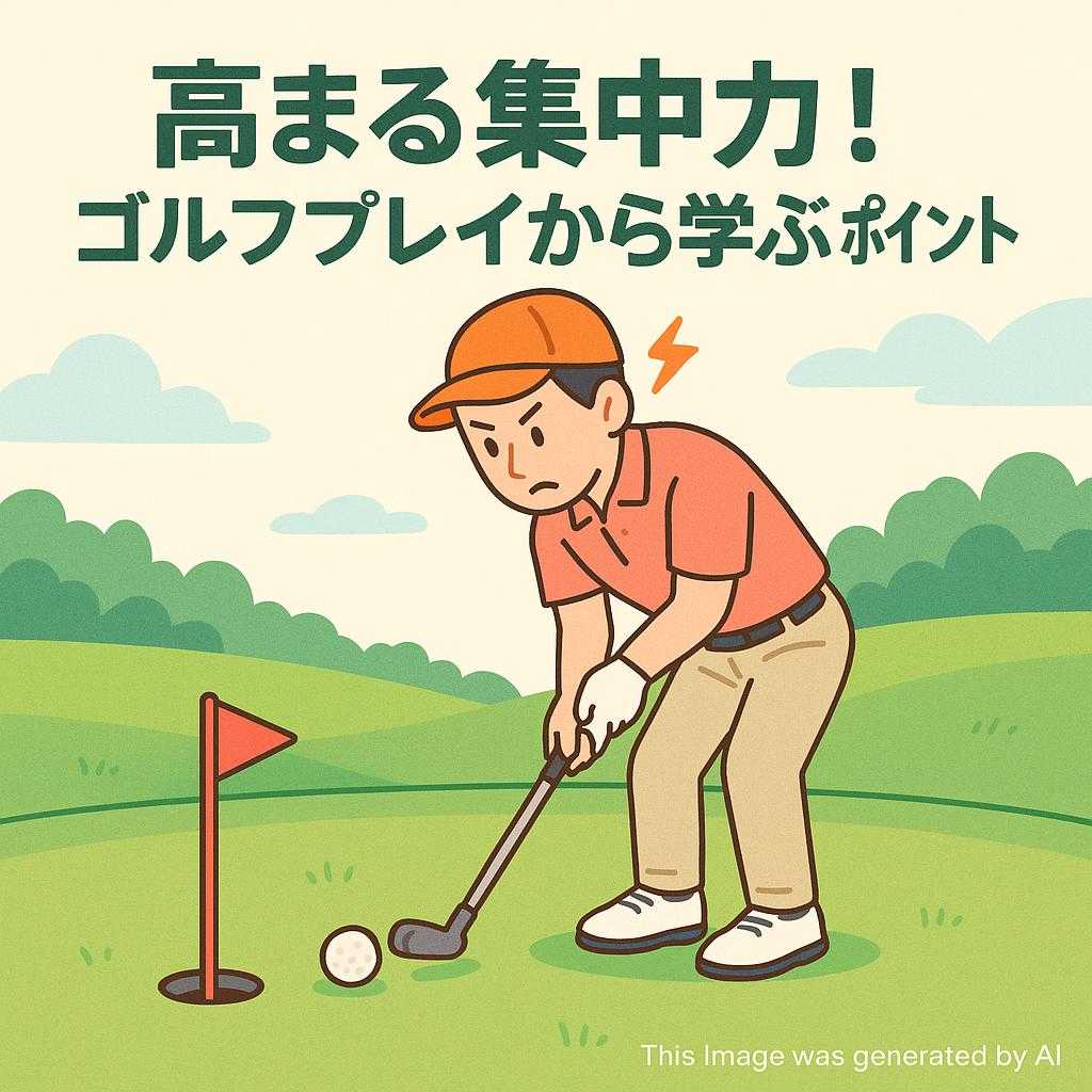 高まる集中力！ゴルフプレイから学ぶポイント