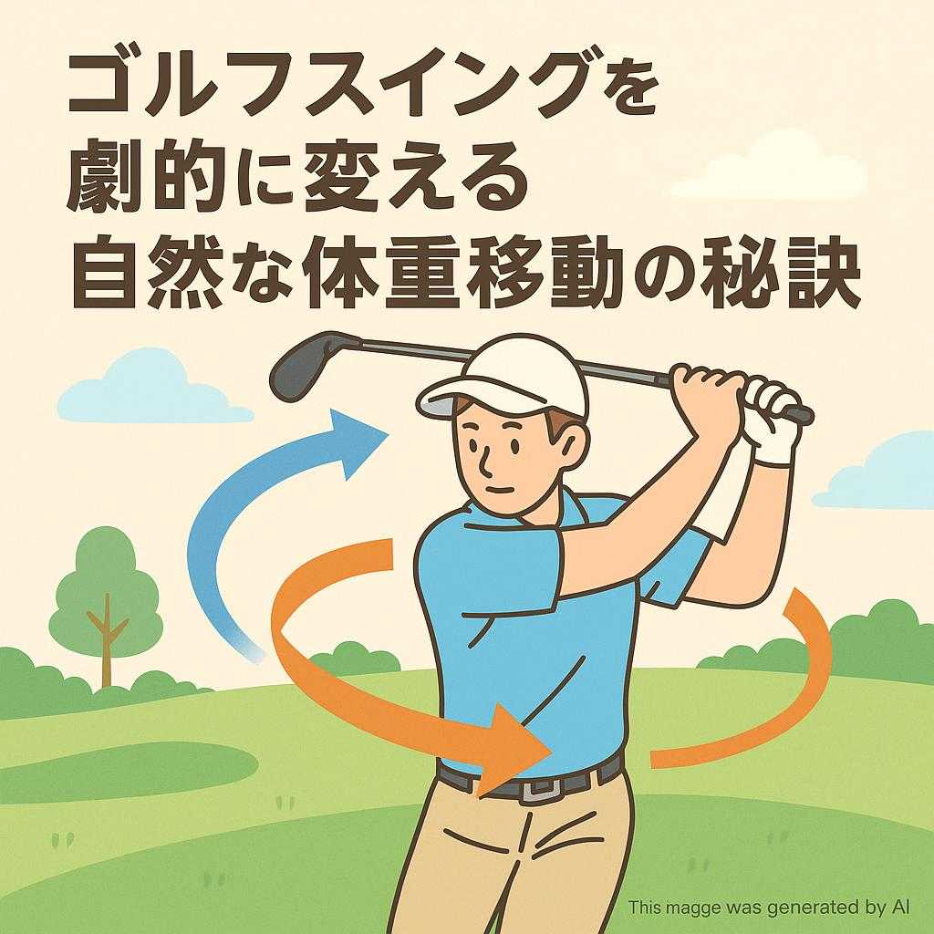 ゴルフスイングを劇的に変える自然な体重移動の秘訣