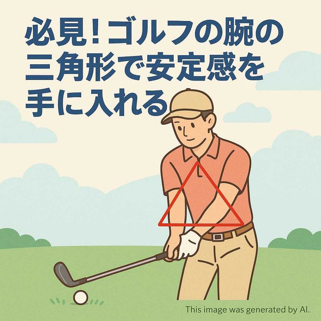必見！ゴルフの腕の三角形で安定感を手に入れる