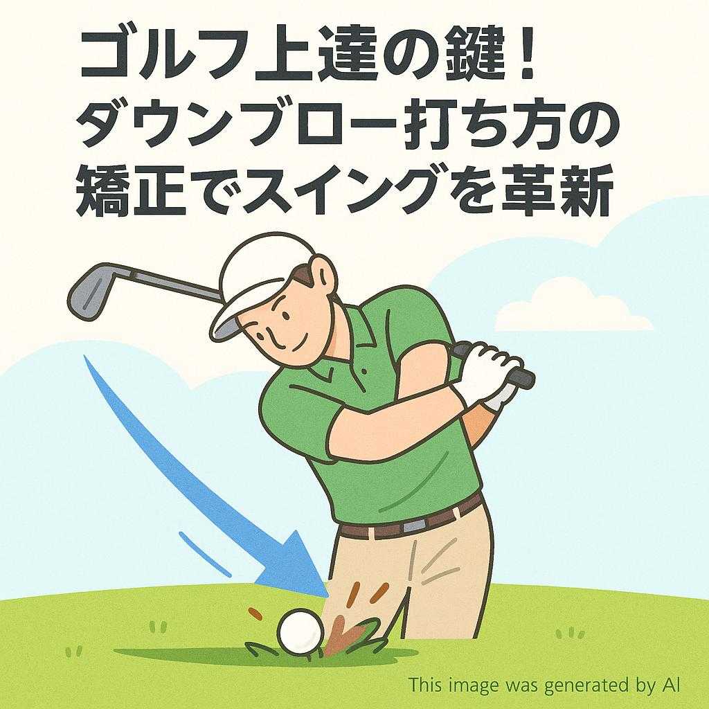 ゴルフ上達の鍵！ダウンブロー打ち方の矯正でスイングを革新