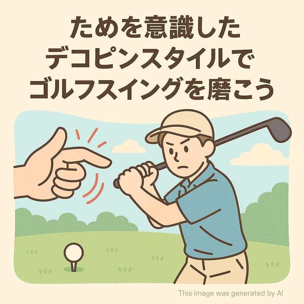 ためを意識したデコピンスタイルでゴルフスイングを磨こう