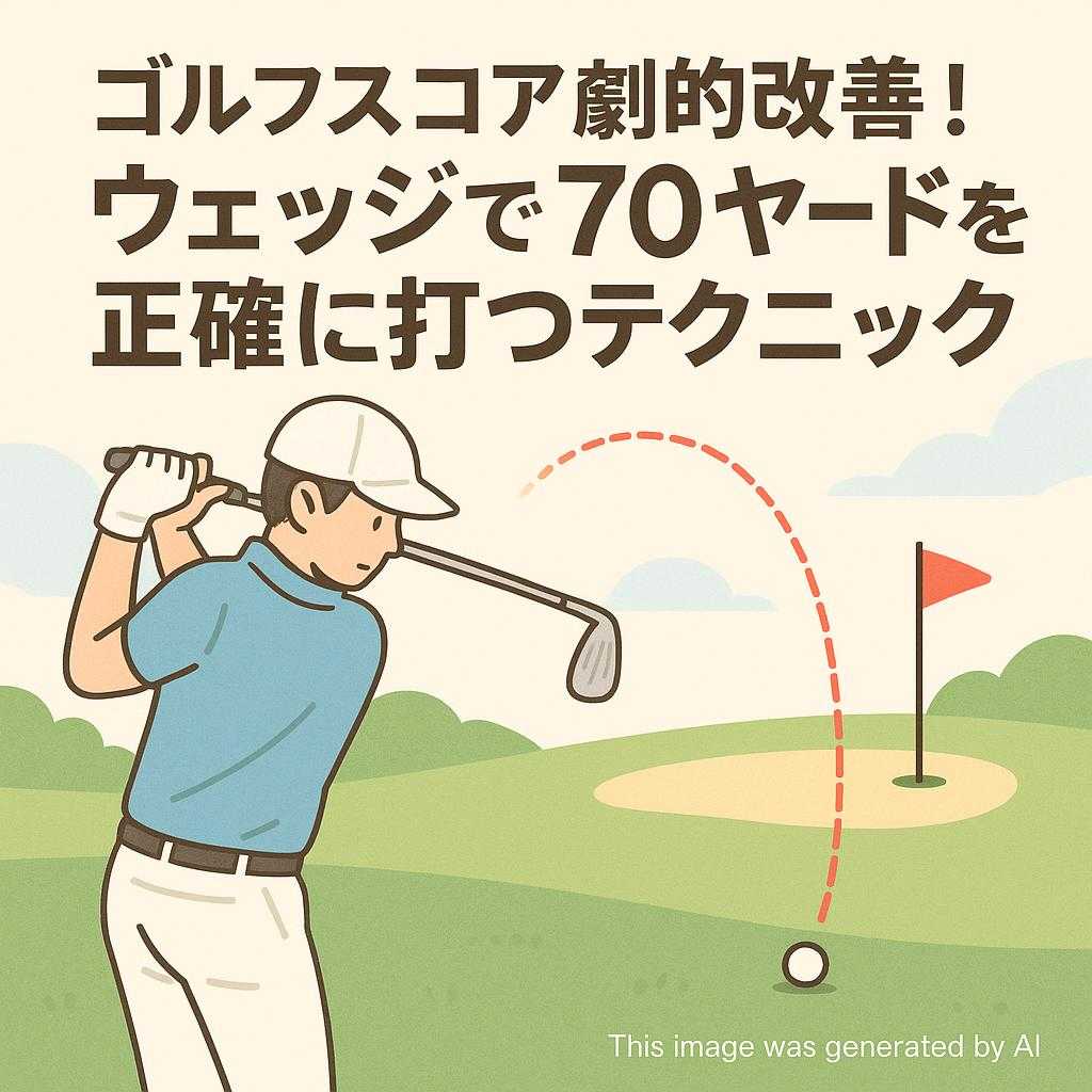 ゴルフスコアを劇的改善！ウェッジで70ヤードを正確に打つテクニック