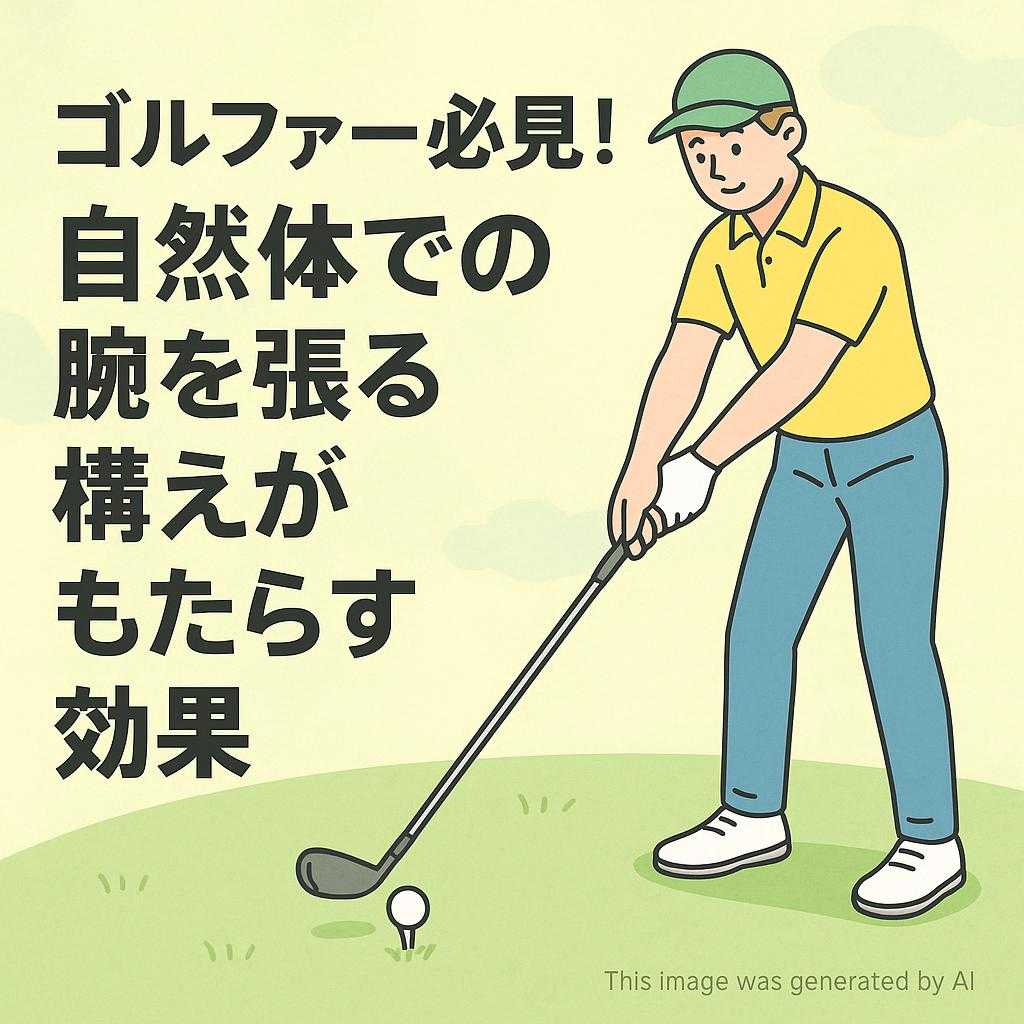ゴルファー必見！自然体での腕を張る構えがもたらす効果