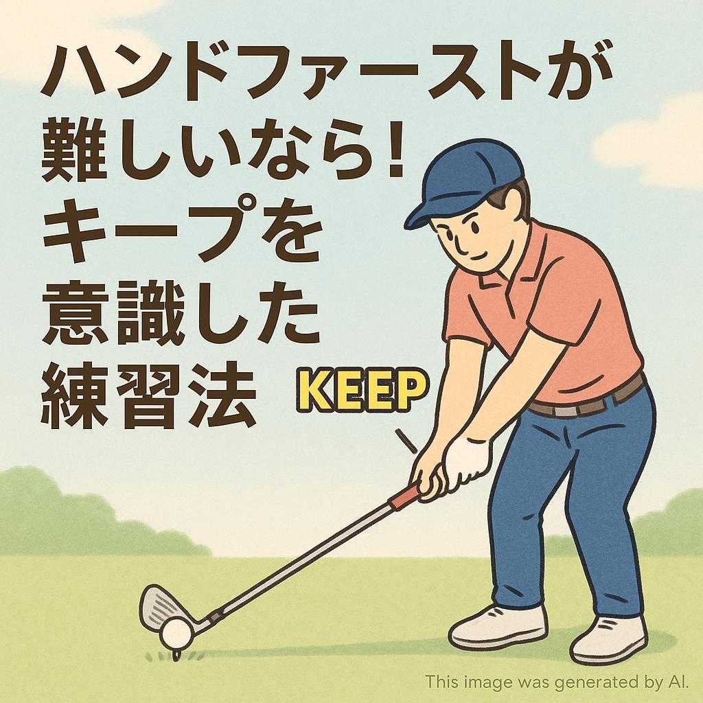 ハンドファーストが難しいなら！キープを意識した練習法