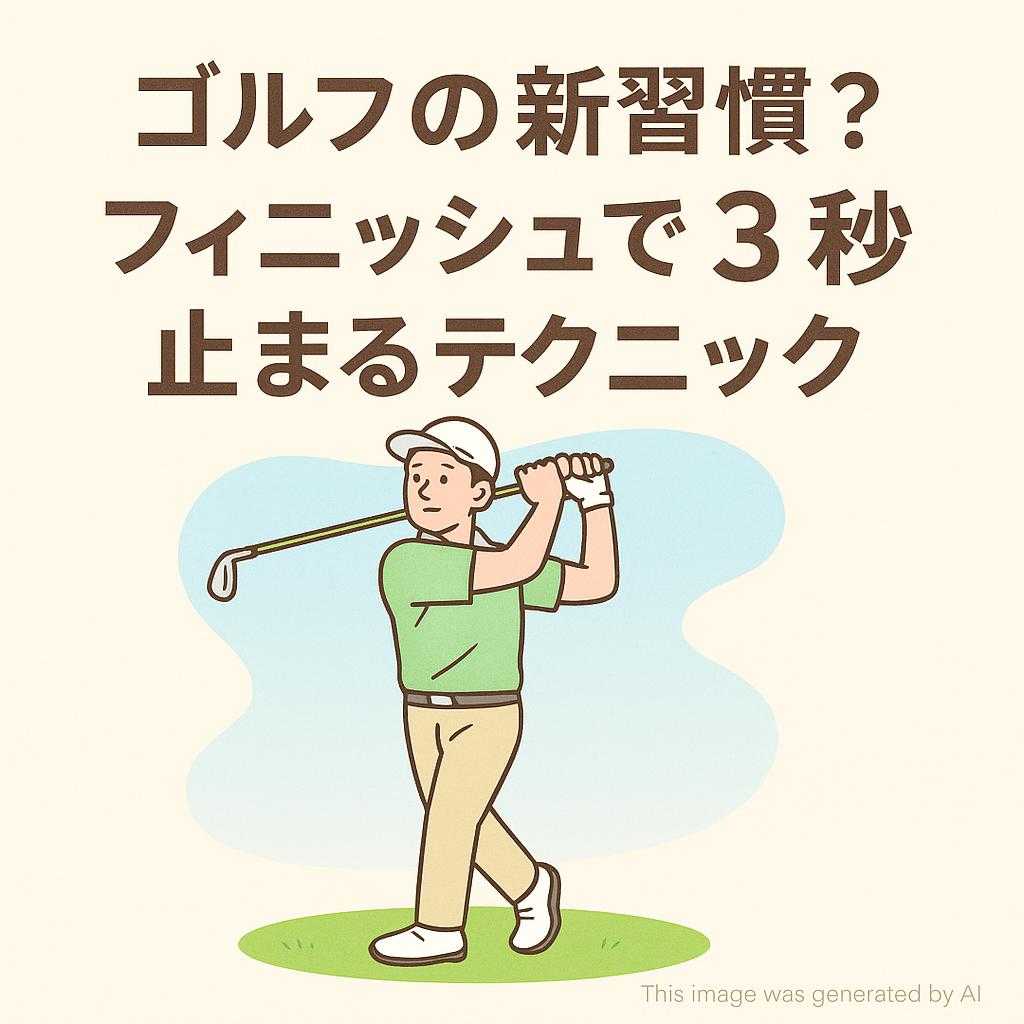 ゴルフの新習慣？フィニッシュで3秒止まるテクニック