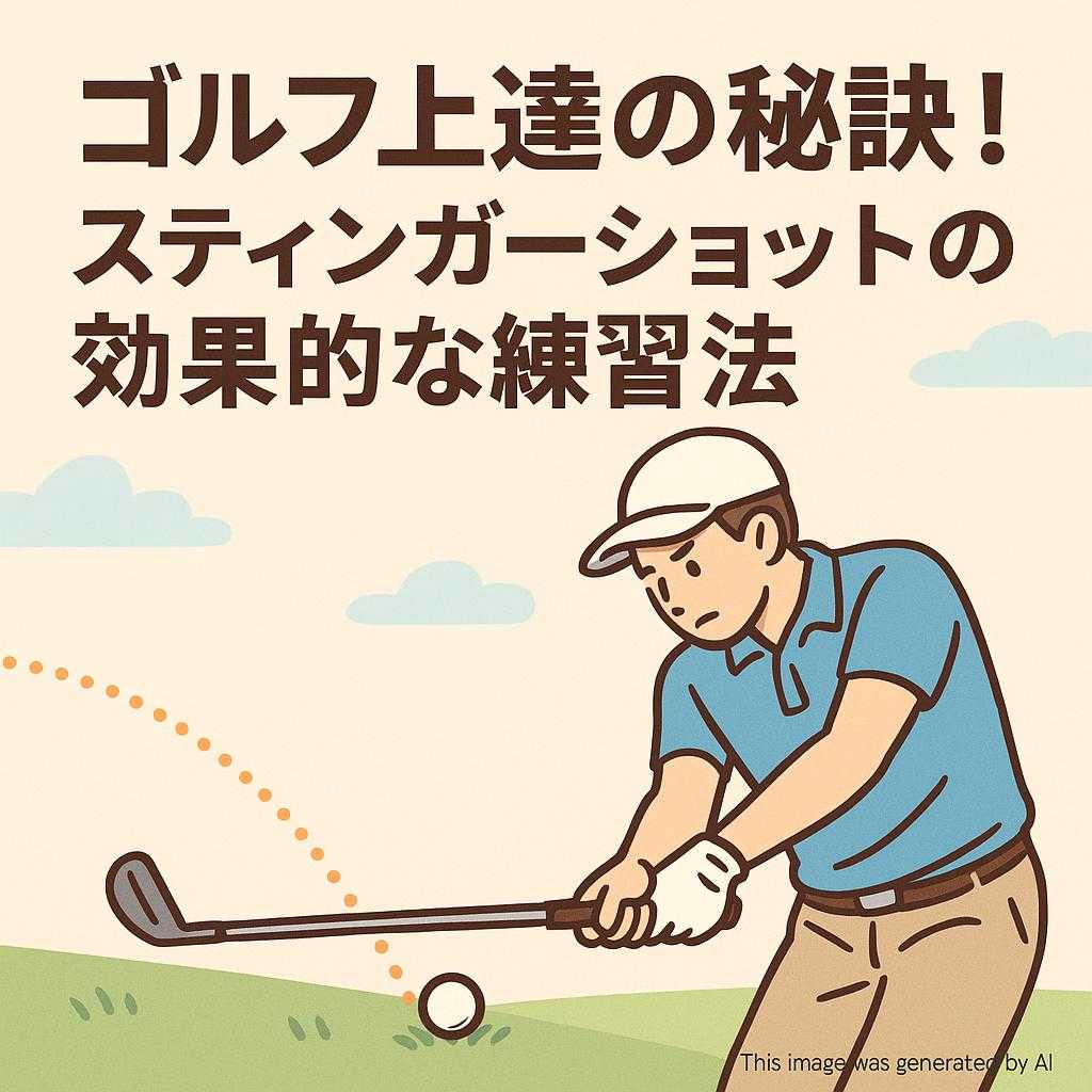ゴルフ上達の秘訣！スティンガーショットの効果的な練習法