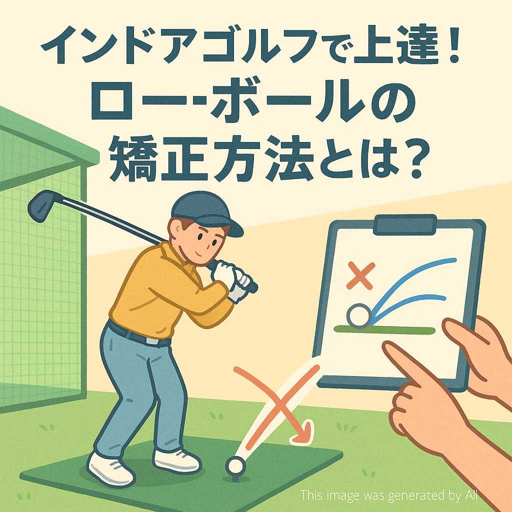 インドアゴルフで上達！ローボールの矯正方法とは？