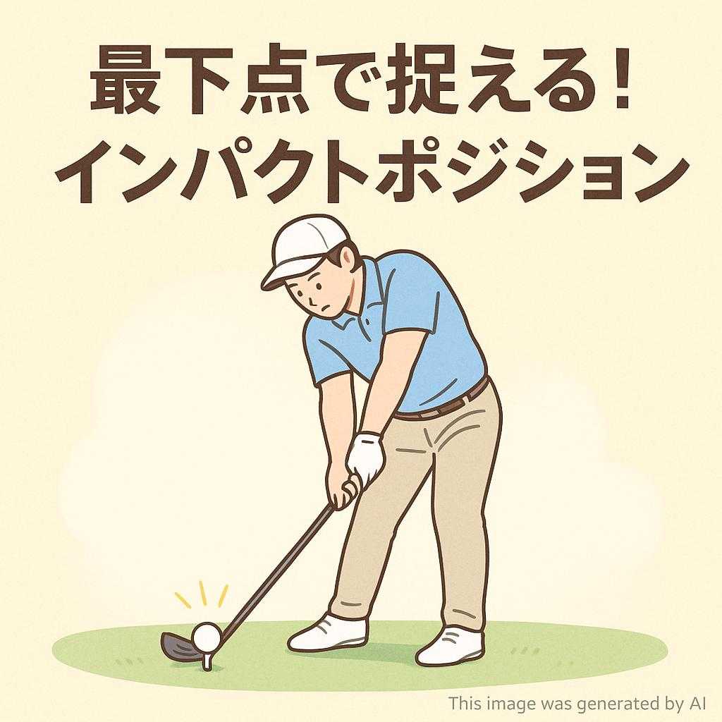 最下点で捉える！インパクト ポジション