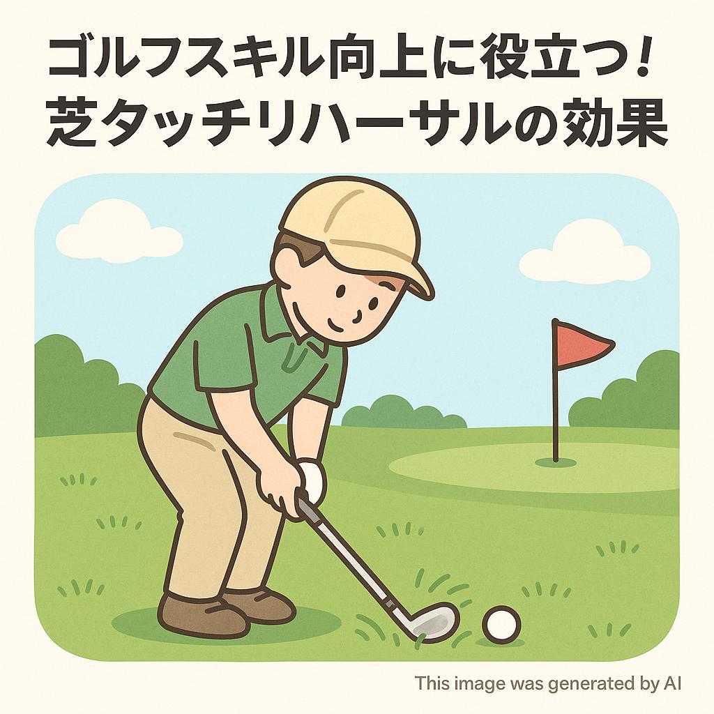 ゴルフスキル向上に役立つ！芝タッチリハーサルの効果