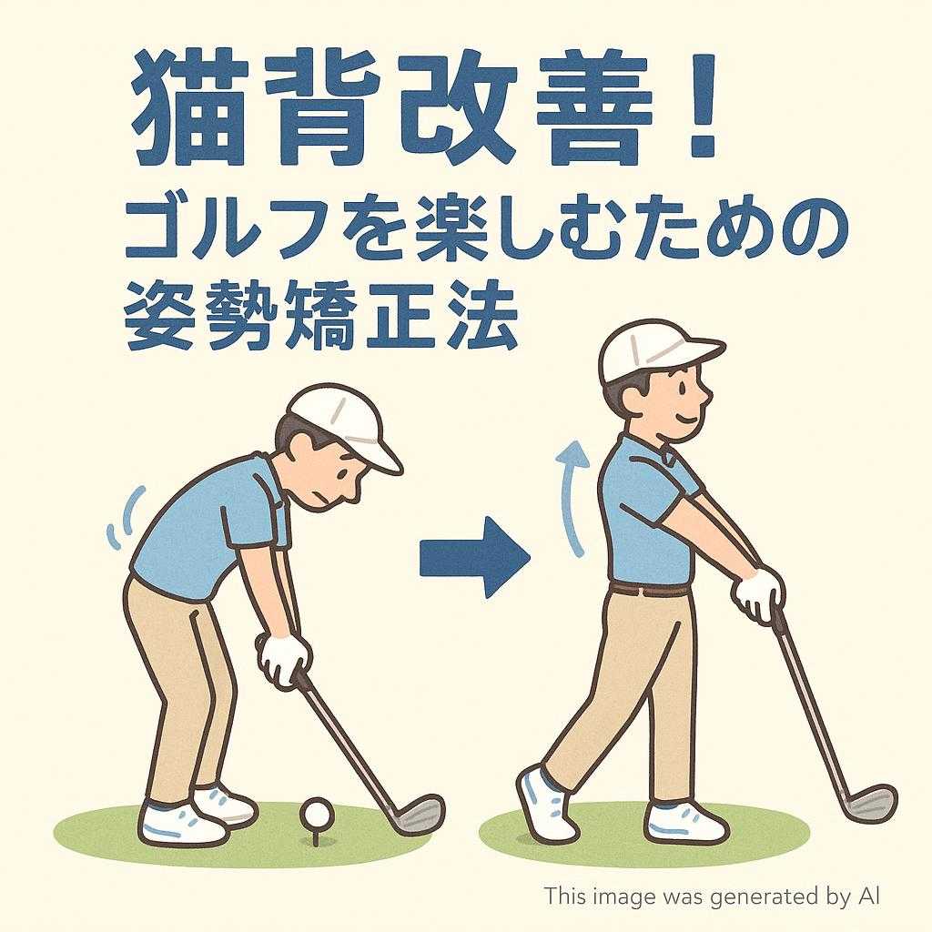猫背改善！ゴルフを楽しむための姿勢矯正法