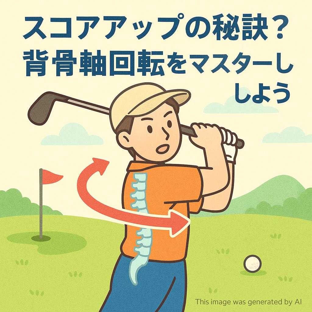 スコアアップの秘訣？背骨軸回転をマスターしよう