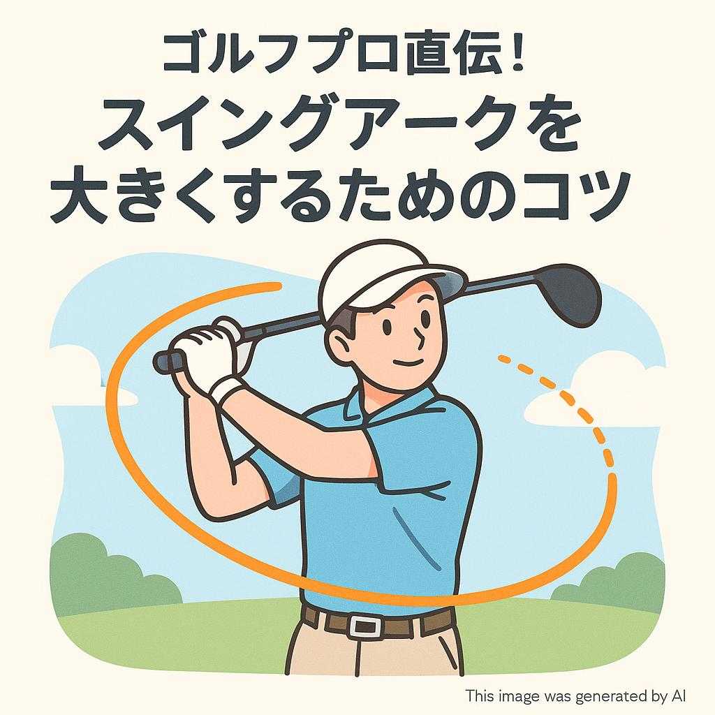ゴルフプロ直伝！スイングアークを大きくするためのコツ