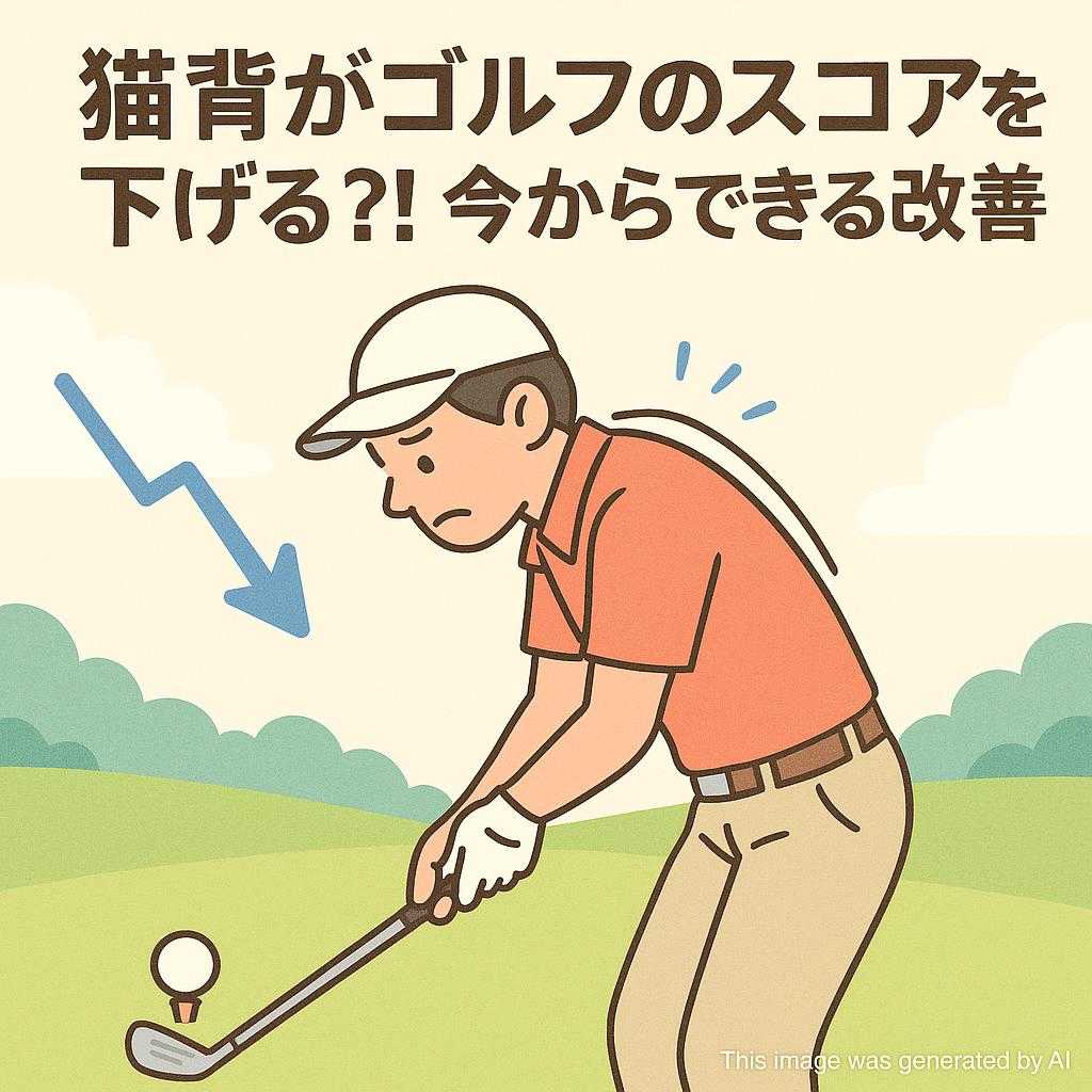 猫背がゴルフのスコアを下げる?! 今からできる改善策