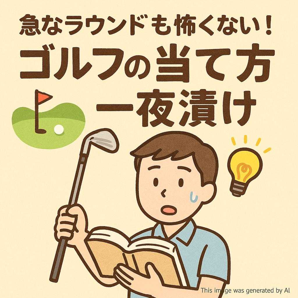 急なラウンドも怖くない！ゴルフの当て方一夜漬け