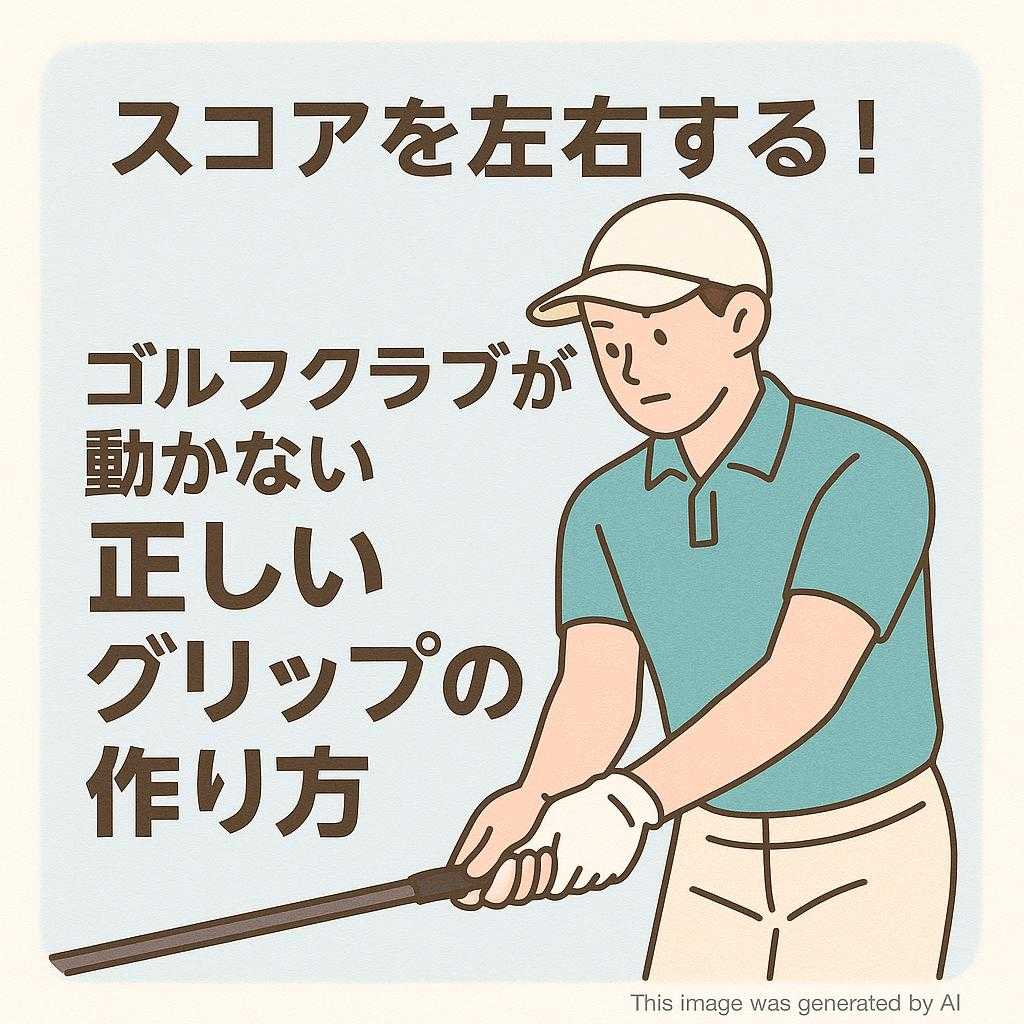 スコアを左右する！ゴルフクラブが動かない正しいグリップの作り方