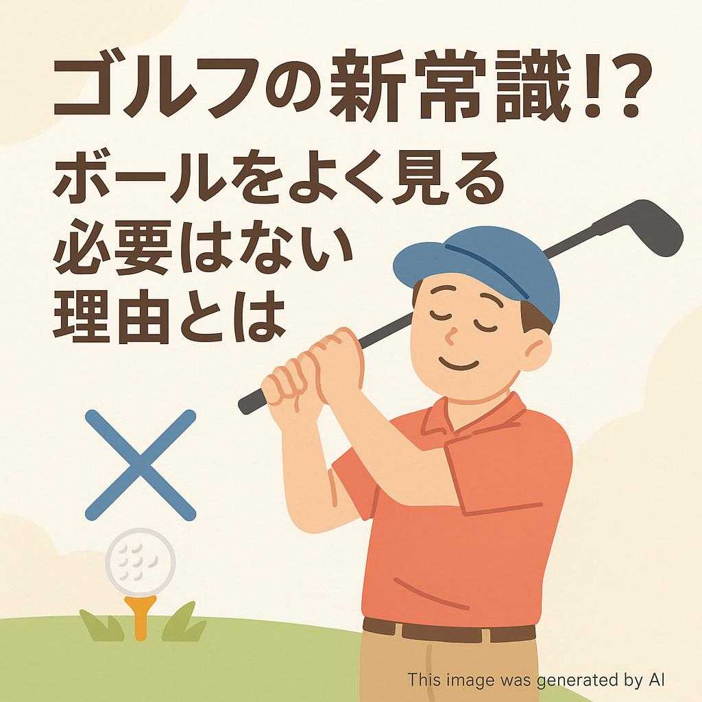 ゴルフの新常識!? ボールをよく見る必要はない理由とは