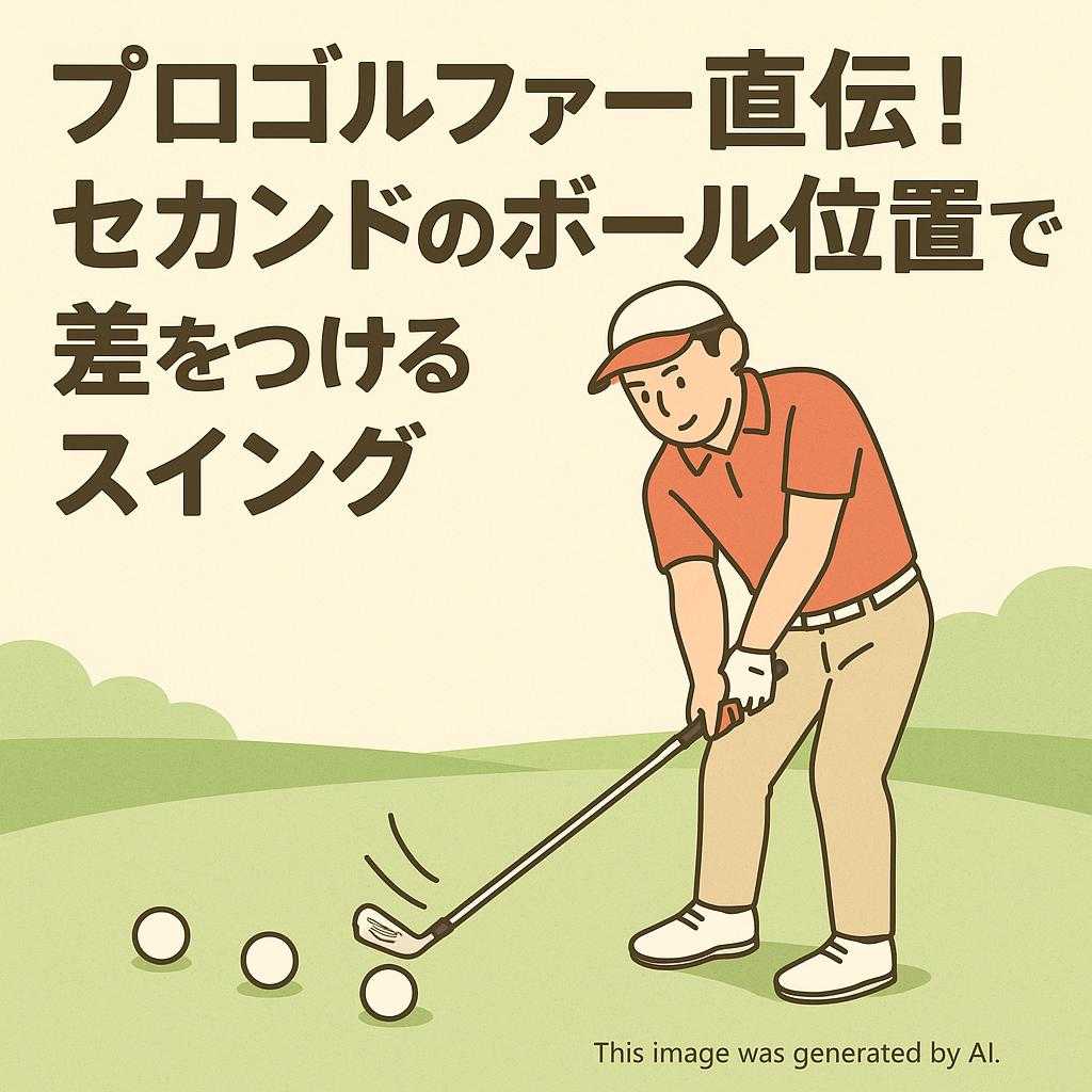 プロゴルファー直伝！セカンドのボール位置で差をつけるスイング