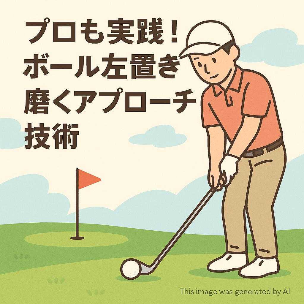 プロも実践！ボール左置きで磨くアプローチ技術