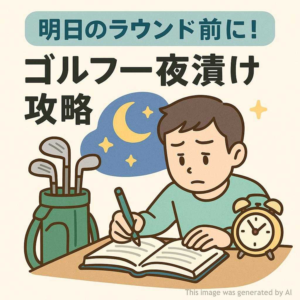 明日のラウンド前に！ゴルフ一夜漬け攻略