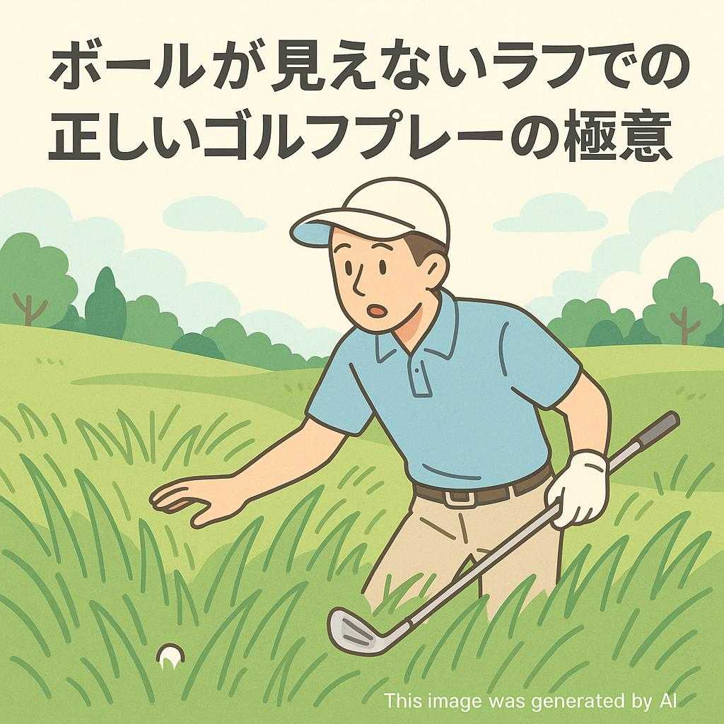 ボールが見えないラフでの正しいゴルフプレーの極意