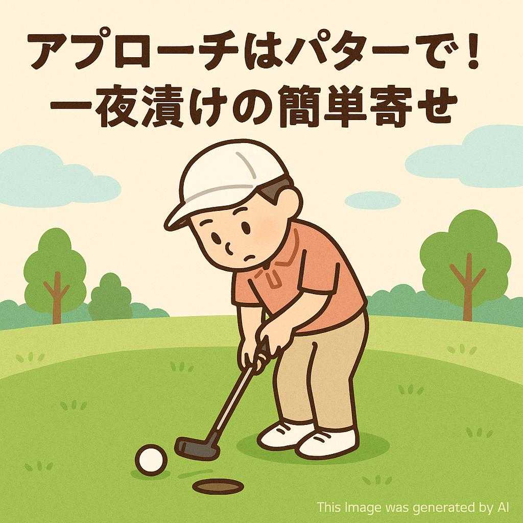 アプローチはパターで！一夜漬けの簡単寄せ