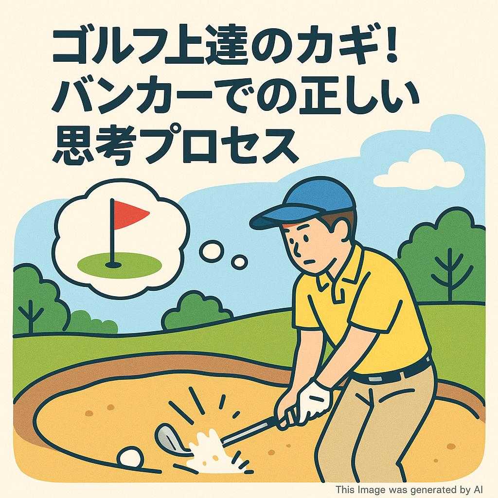 ゴルフ上達のカギ！バンカーでの正しい思考プロセス