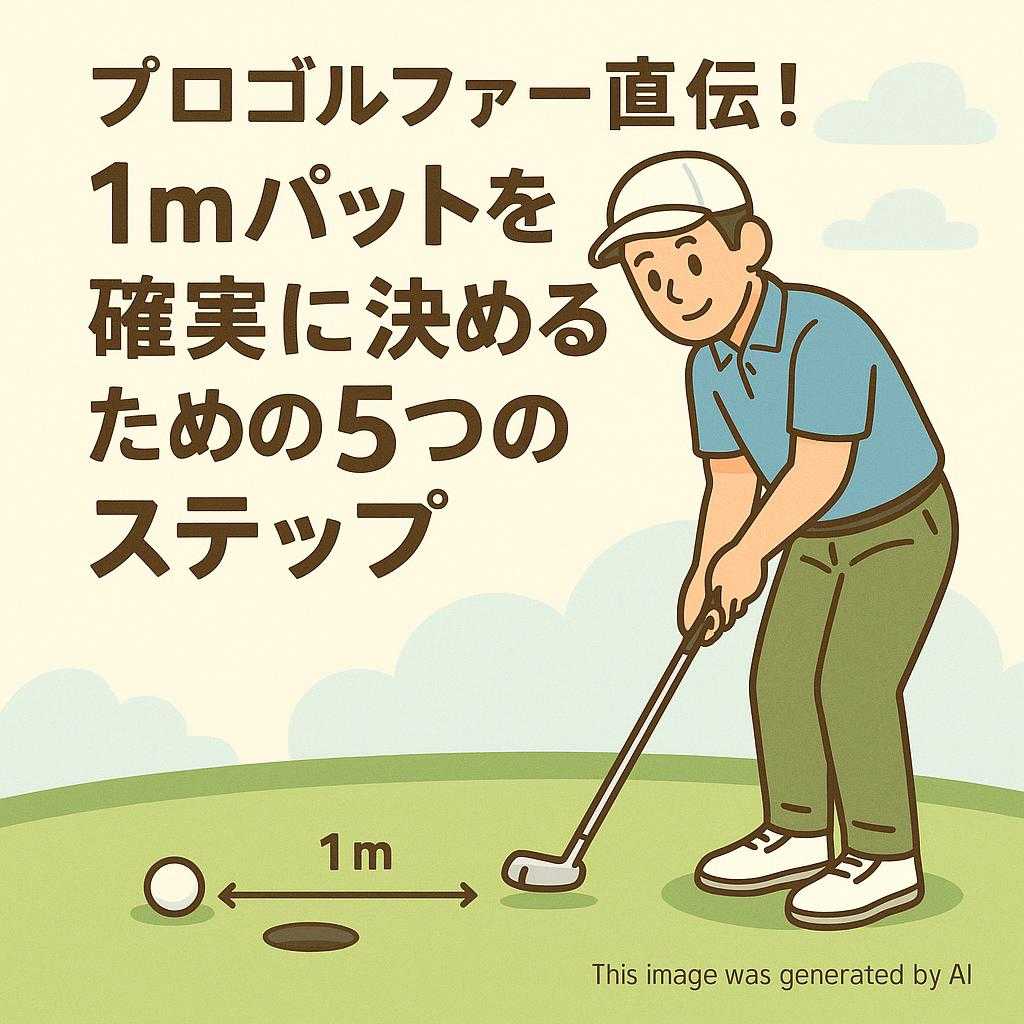 プロゴルファー直伝！1mパットを確実に決めるための5つのステップ