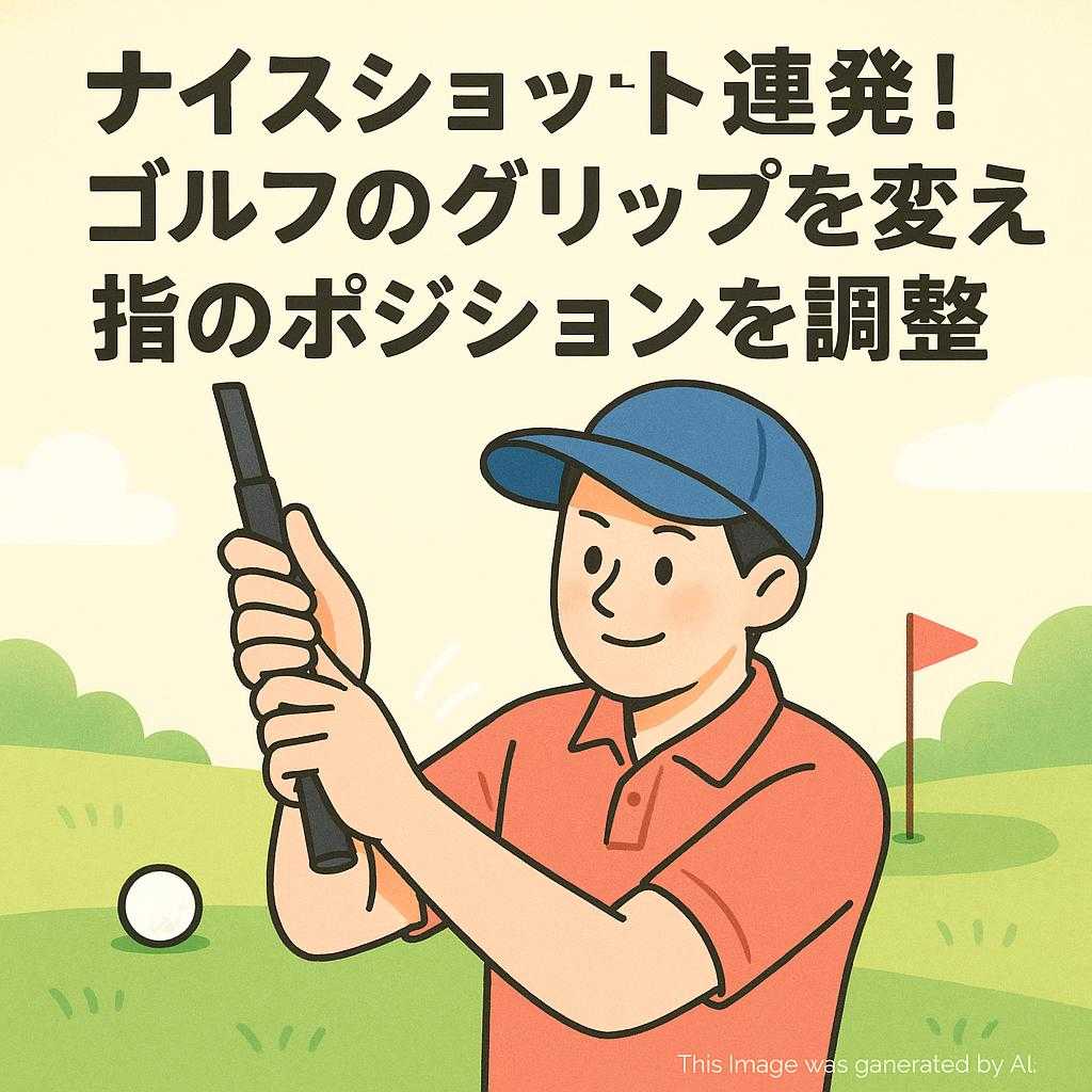 ナイスショット連発！ゴルフのグリップを変えて指のポジションを調整