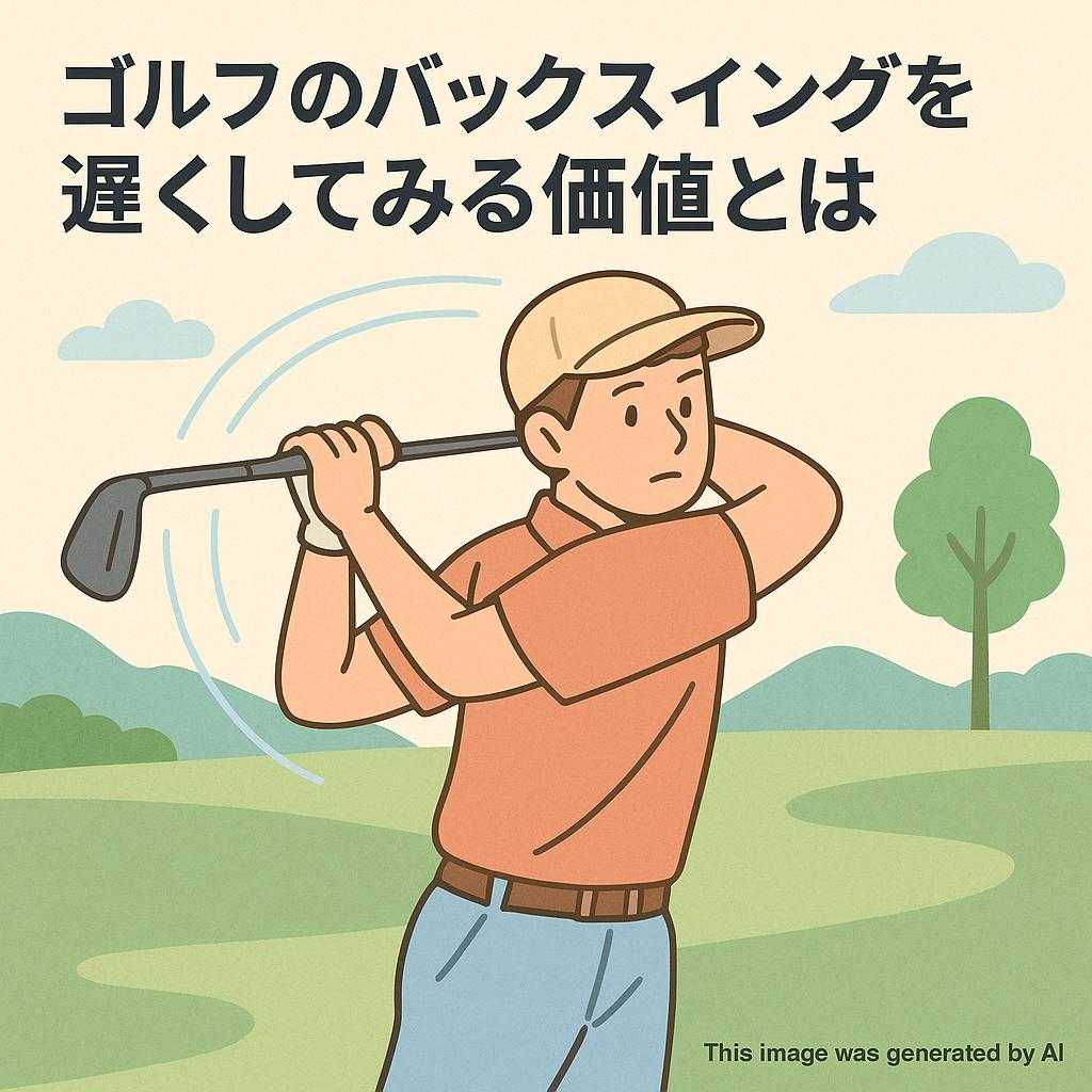ゴルフのバックスイングを遅くしてみる価値とは