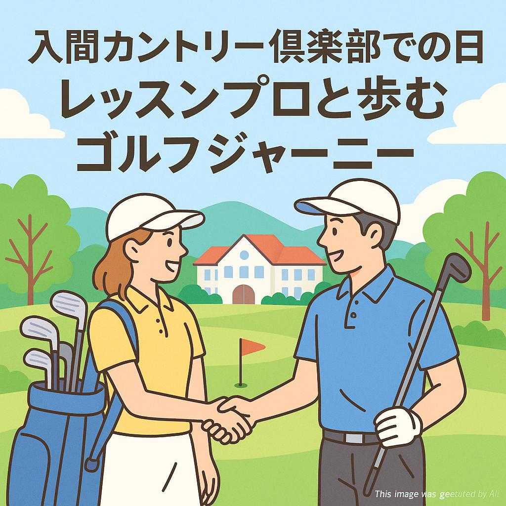 入間カントリー倶楽部にレッスンコーチと行くオンコースレッスン