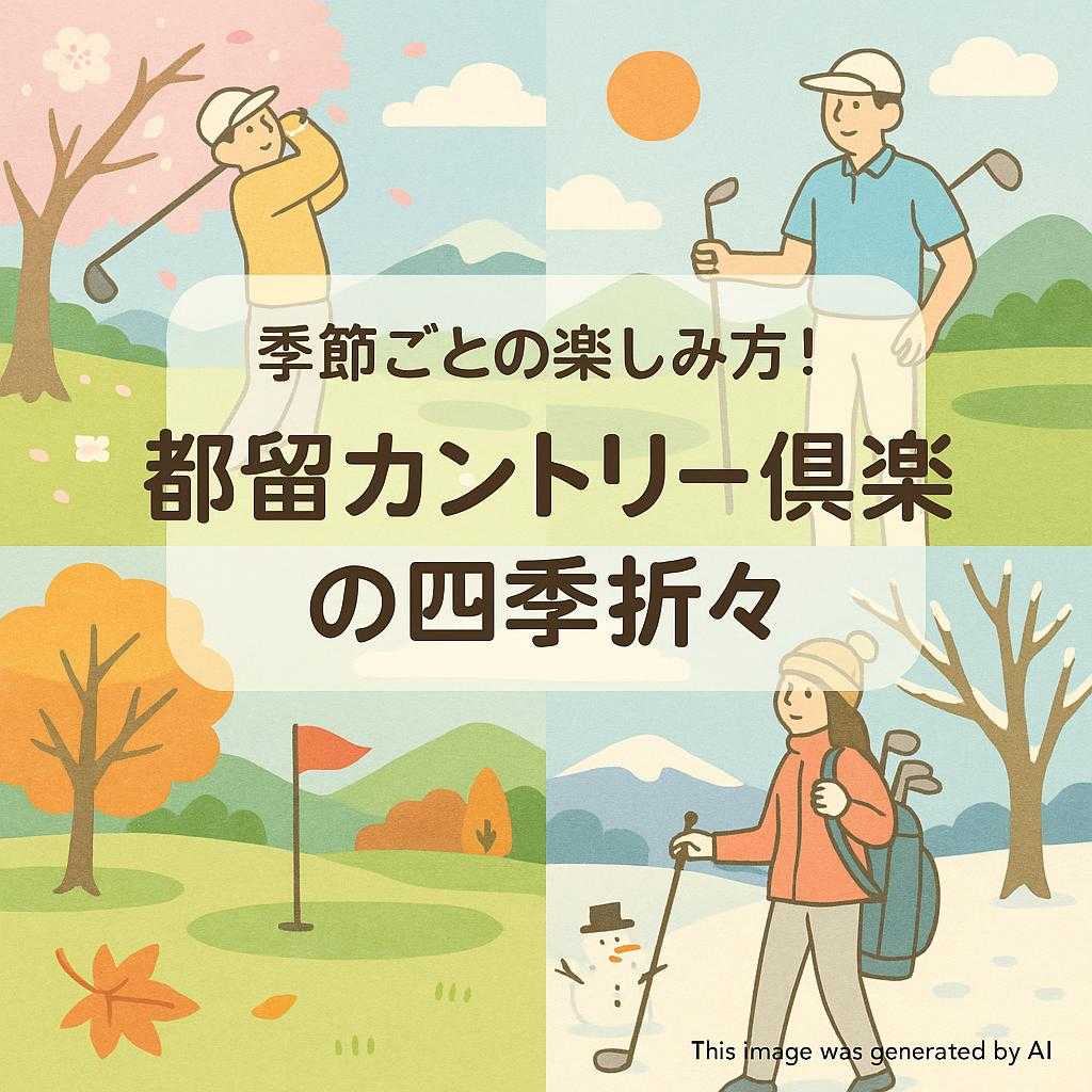 季節ごとの楽しみ方！都留カントリー倶楽部の四季折々
