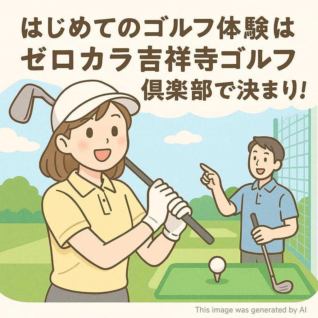 はじめてのゴルフ体験はゼロカラ吉祥寺ゴルフ倶楽部で決まり！