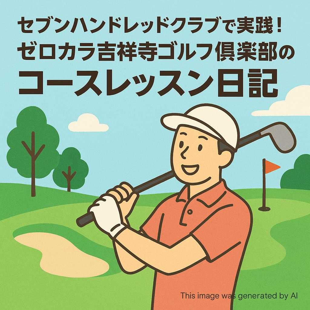 セブンハンドレッドクラブで実践！ゼロカラ吉祥寺ゴルフ俱楽部のコースレッスン日記