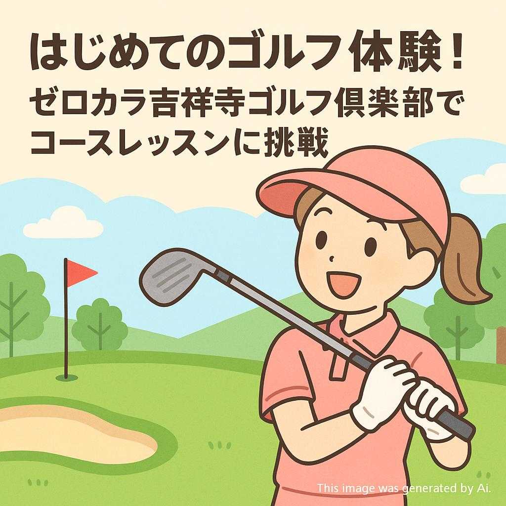 はじめてのゴルフ体験！ゼロカラ吉祥寺ゴルフ倶楽部でコースレッスンに挑戦