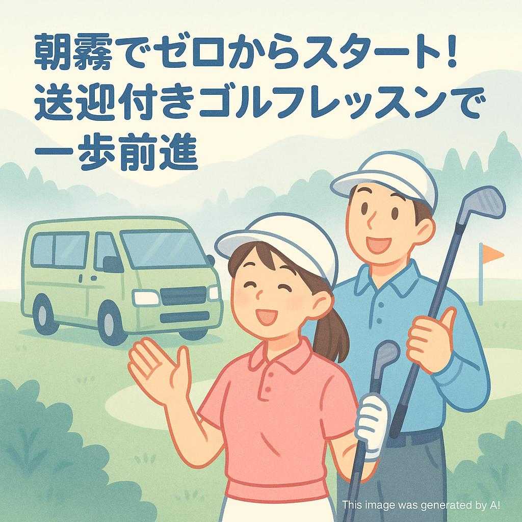 朝霧でゼロからスタート！送迎付きゴルフレッスンで一歩前進