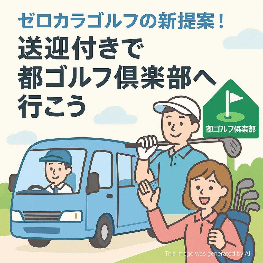 ゼロカラゴルフの新提案！送迎付きで都ゴルフ倶楽部へ行こう