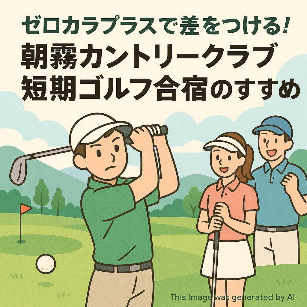 ゼロカラプラスで差をつける！朝霧カントリークラブ短期ゴルフ合宿のすすめ