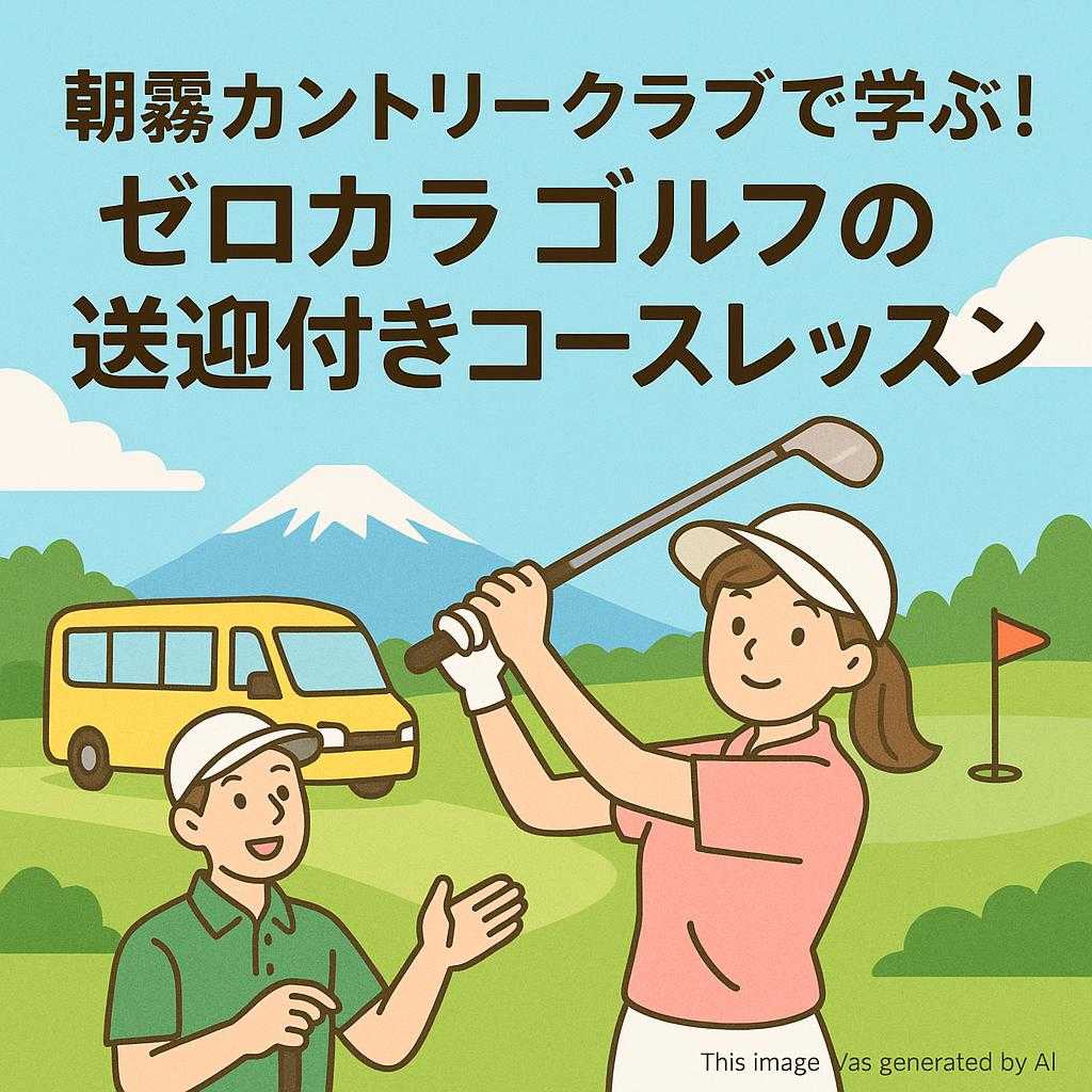 朝霧カントリークラブで学ぶ！ゼロカラゴルフの送迎付きコースレッスン